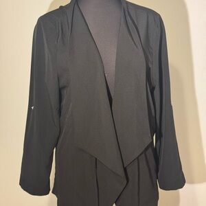 Soho Apparel Black Draped Blazer